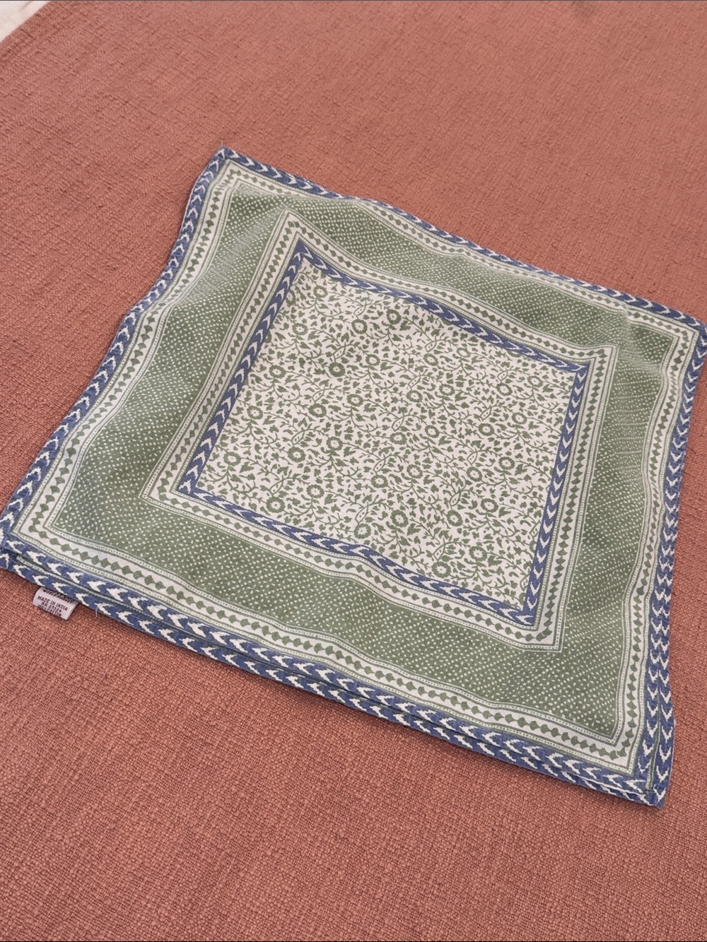 Napkins 100% Indian cotton by World Market patterned Table Linen